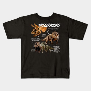 Triceratops Fun Facts Kids T-Shirt